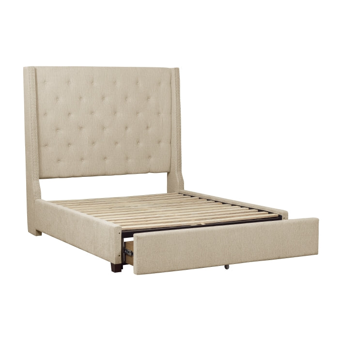 5877FBE-1DW* (3)Full Platform Bed with Storage Footboard - 5877FBE-1DW*