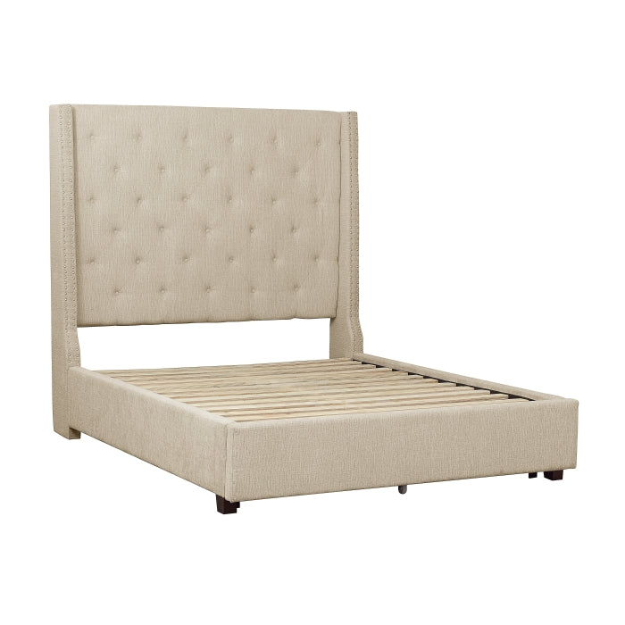 5877KBE-1EKDW* (3)Eastern King Platform Bed with Storage Footboard - 5877KBE-1EKDW*