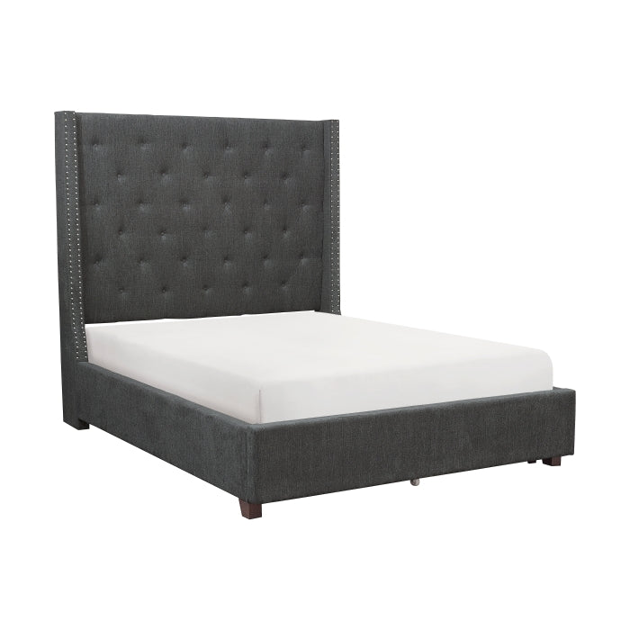 5877KGY-1EKDW* (3)Eastern King Platform Bed with Storage Footboard - 5877KGY-1EKDW*