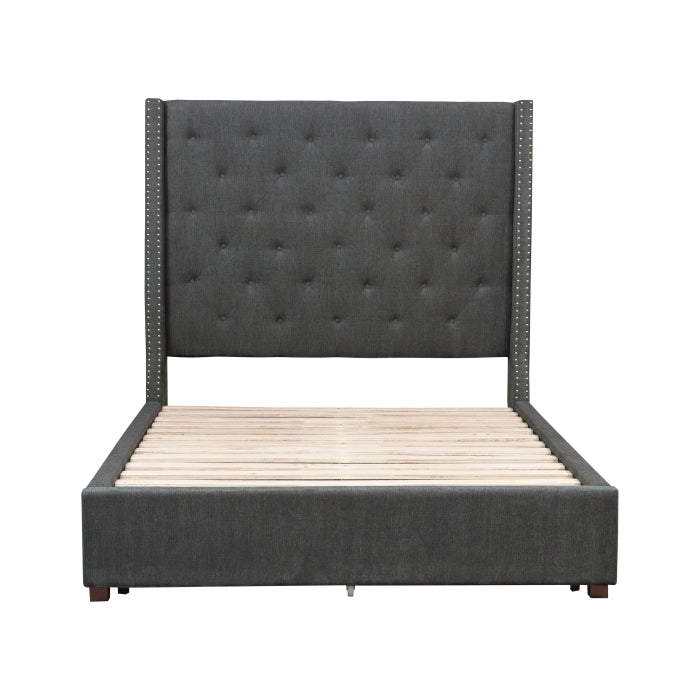 5877KGY-1EKDW* (3)Eastern King Platform Bed with Storage Footboard - 5877KGY-1EKDW*