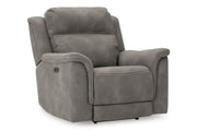 Next-Gen DuraPella Slate Power Reclining Sofa, Loveseat and Recliner -  Ashley - Luna Furniture