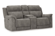 Next-Gen DuraPella Slate Power Reclining Sofa, Loveseat and Recliner -  Ashley - Luna Furniture