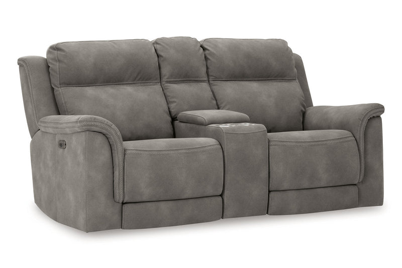 Next-Gen DuraPella Slate Power Reclining Sofa, Loveseat and Recliner -  Ashley - Luna Furniture