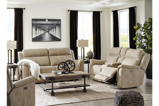 Next-Gen DuraPella Sand Power Reclining Sofa, Loveseat and Recliner -  Ashley - Luna Furniture