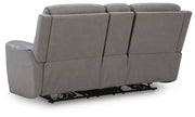 5Z-Comfort Coin Power Reclining Loveseat with Console - PCU1090018