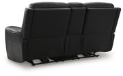 5Z-Comfort Onyx Power Reclining Loveseat with Console - PCU1090218