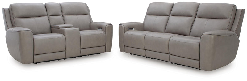 5Z-Comfort Sofa and Loveseat in Coin - PKG022060
