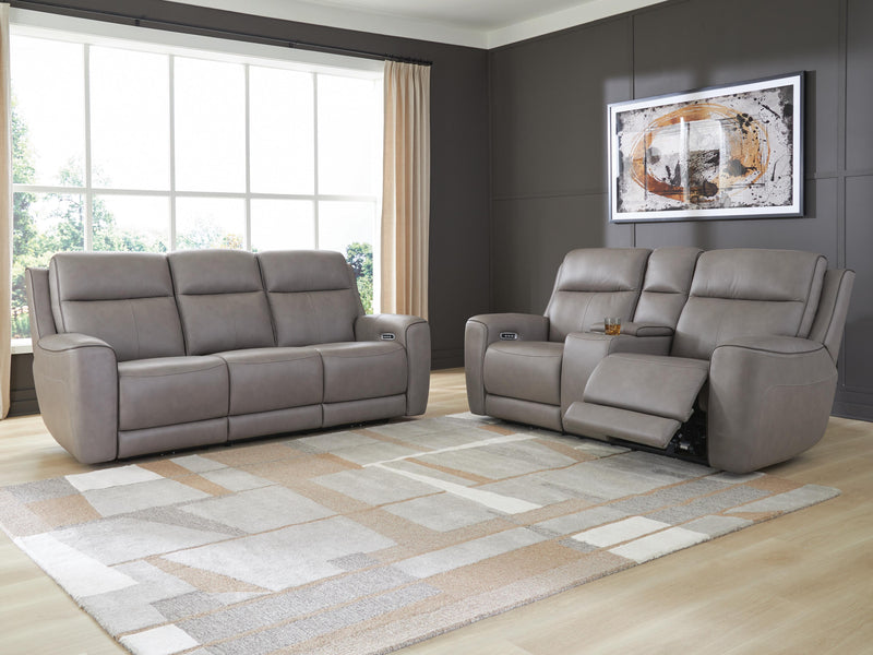 5Z-Comfort Sofa and Loveseat in Coin - PKG022060