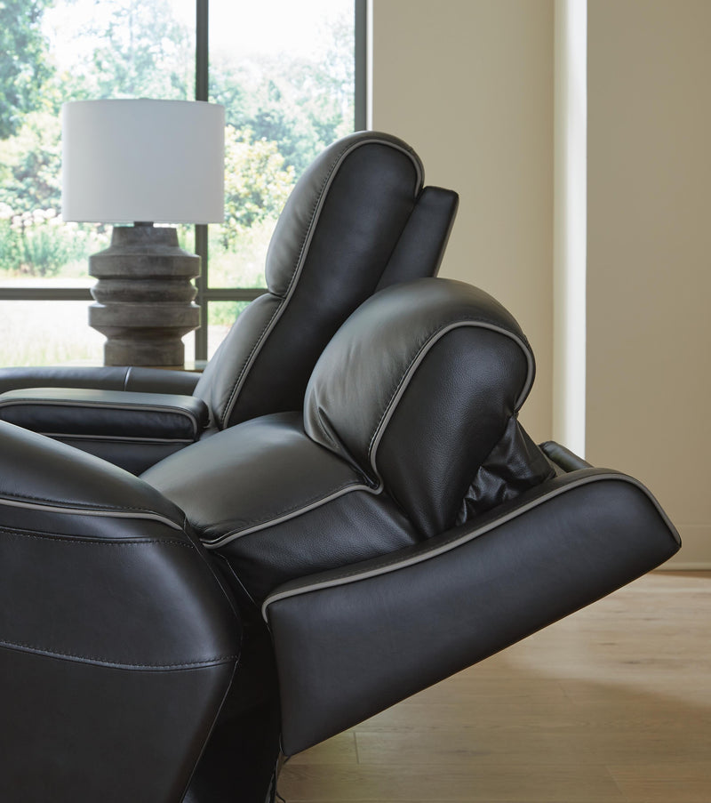 5Z-Comfort Sofa and Loveseat in Onyx - PKG023836