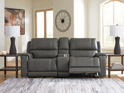 5Z - Pittson Anchor 3-Piece Power Reclining Sectional Loveseat with Console - PCU12600S2