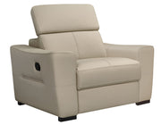 6021 Cream Sectional And Armchair W/ Manual Recliners Set - p14097