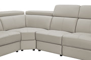 6021 Grey Sectional And Armchair W/ Manual Recliners Set - p14111