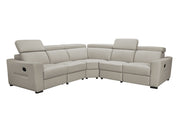6021 Grey Sectional And Armchair W/ Manual Recliners Set - p14111