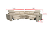 6021 Grey Sectional And Armchair W/ Manual Recliners Set - p14111