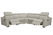 6021 Grey Sectional And Armchair W/ Manual Recliners Set - p14111