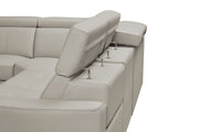 6021 Grey Sectional And Armchair W/ Manual Recliners Set - p14111