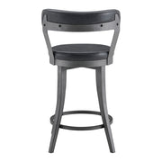 6029-24BK Swivel Counter Height Chair, Set of 2 - 6029-24BK