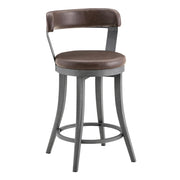 6029-24BR Swivel Counter Height Chair, Set of 2 - 6029-24BR