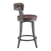 6029-24BR Swivel Counter Height Chair, Set of 2 - 6029-24BR