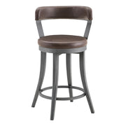 6029-24BR Swivel Counter Height Chair, Set of 2 - 6029-24BR