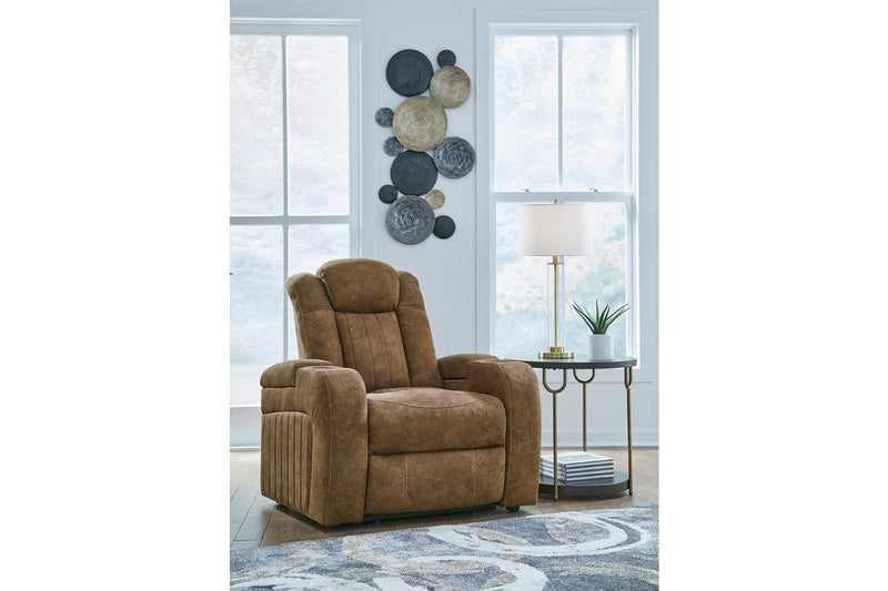 Wolfridge Brindle Power Reclining Sofa, Loveseat and Recliner -  Ashley - Luna Furniture