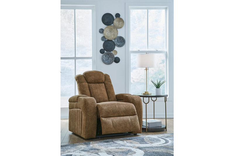 Wolfridge Brindle Power Reclining Sofa, Loveseat and Recliner -  Ashley - Luna Furniture