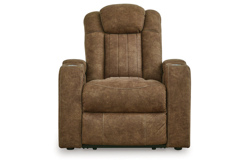Wolfridge Brindle Power Reclining Sofa, Loveseat and Recliner -  Ashley - Luna Furniture