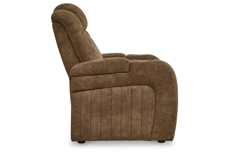 Wolfridge Brindle Power Reclining Sofa, Loveseat and Recliner -  Ashley - Luna Furniture