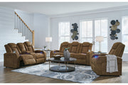 Wolfridge Brindle Power Reclining Sofa, Loveseat and Recliner -  Ashley - Luna Furniture