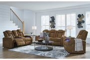 Wolfridge Brindle Power Reclining Sofa, Loveseat and Recliner -  Ashley - Luna Furniture
