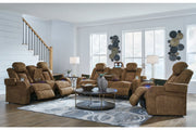 Wolfridge Brindle Power Reclining Sofa, Loveseat and Recliner -  Ashley - Luna Furniture