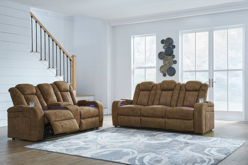 Wolfridge Brindle Power Reclining Sofa, Loveseat and Recliner -  Ashley - Luna Furniture