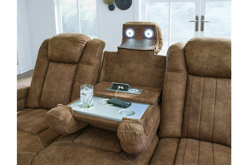 Wolfridge Brindle Power Reclining Sofa, Loveseat and Recliner -  Ashley - Luna Furniture