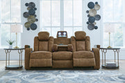 Wolfridge Brindle Power Reclining Sofa, Loveseat and Recliner -  Ashley - Luna Furniture