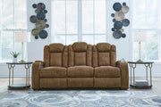 Wolfridge Brindle Power Reclining Sofa, Loveseat and Recliner -  Ashley - Luna Furniture