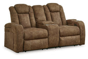 Wolfridge Brindle Power Reclining Sofa, Loveseat and Recliner -  Ashley - Luna Furniture