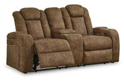 Wolfridge Brindle Power Reclining Sofa, Loveseat and Recliner -  Ashley - Luna Furniture