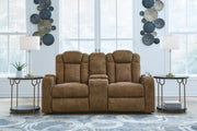 Wolfridge Brindle Power Reclining Sofa, Loveseat and Recliner -  Ashley - Luna Furniture