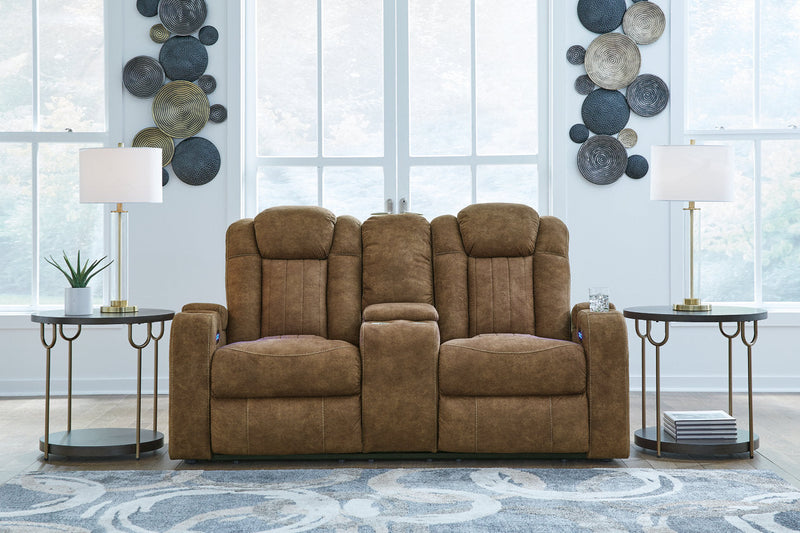 Wolfridge Brindle Power Reclining Sofa, Loveseat and Recliner -  Ashley - Luna Furniture