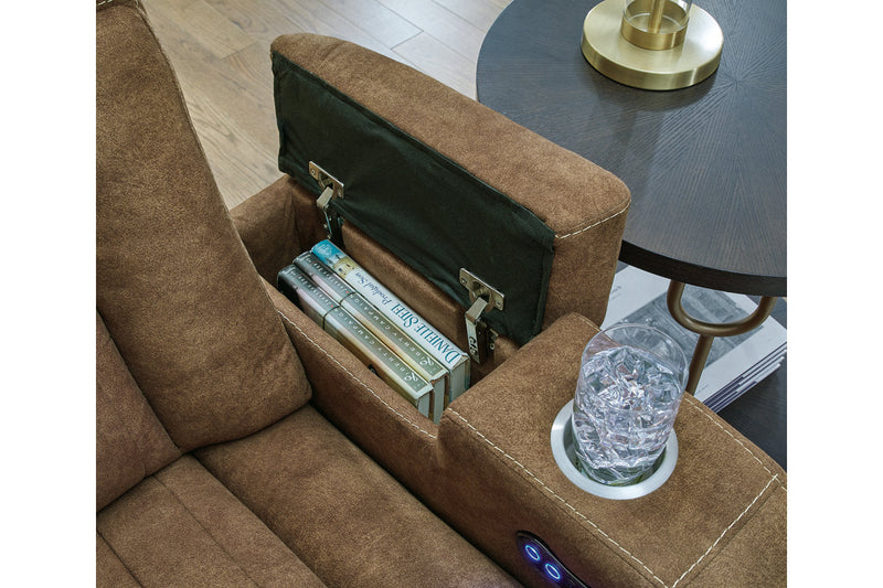 Wolfridge Brindle Power Reclining Sofa, Loveseat and Recliner -  Ashley - Luna Furniture