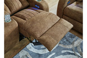 Wolfridge Brindle Power Reclining Sofa, Loveseat and Recliner -  Ashley - Luna Furniture