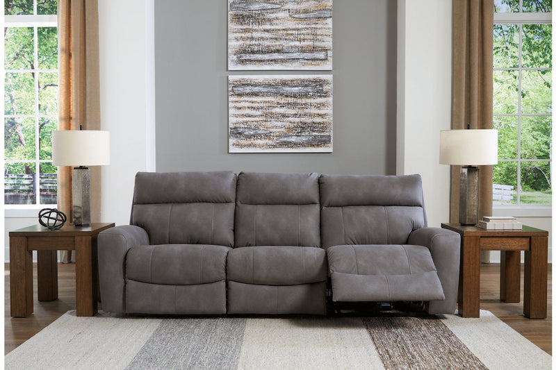 Next-Gen DuraPella Slate 3-Piece Power Reclining Sectional Sofa -  Ashley - Luna Furniture