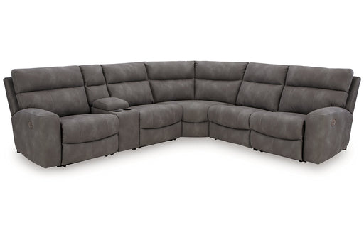 Next-Gen DuraPella Slate 6-Piece Power Reclining Sectional -  Ashley - Luna Furniture