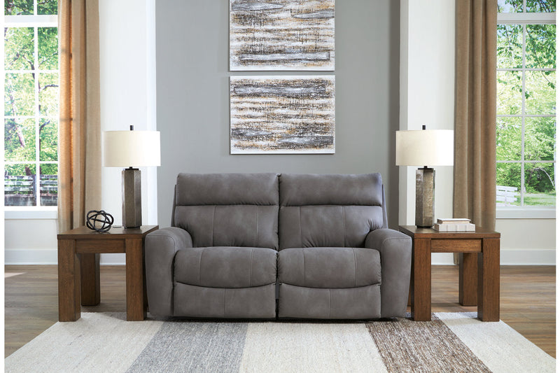 Next-Gen DuraPella Slate 2-Piece Power Reclining Sectional Loveseat -  Ashley - Luna Furniture
