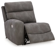 Next-Gen Durapella Slate 5-Piece Power Reclining Sectional from Ashley - Luna Furniture