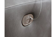 Next-Gen DuraPella Slate 2-Piece Power Reclining Sectional Loveseat -  Ashley - Luna Furniture