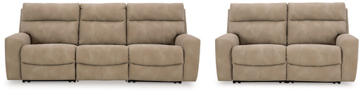 Next-Gen Sand DuraPella Sofa and Loveseat from Ashley - Luna Furniture