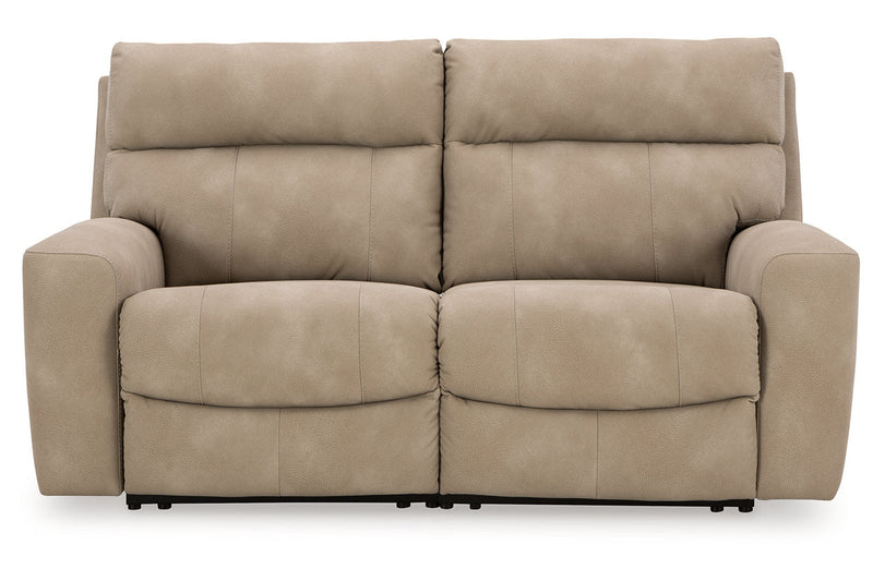 Next-Gen DuraPella Sand 2-Piece Power Reclining Sectional Loveseat -  Ashley - Luna Furniture