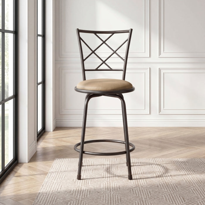 6153-2429 3-Piece Pack Convertible Swivel Counter/Pub Height Chair (Set of 3) - 6153-2429