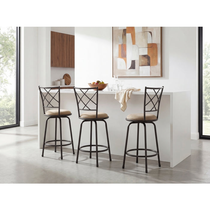 6153-2429 3-Piece Pack Convertible Swivel Counter/Pub Height Chair (Set of 3) - 6153-2429
